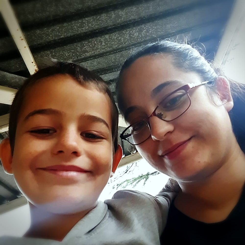 Nikkie Jordaan, owner of Nestex Group, with her son