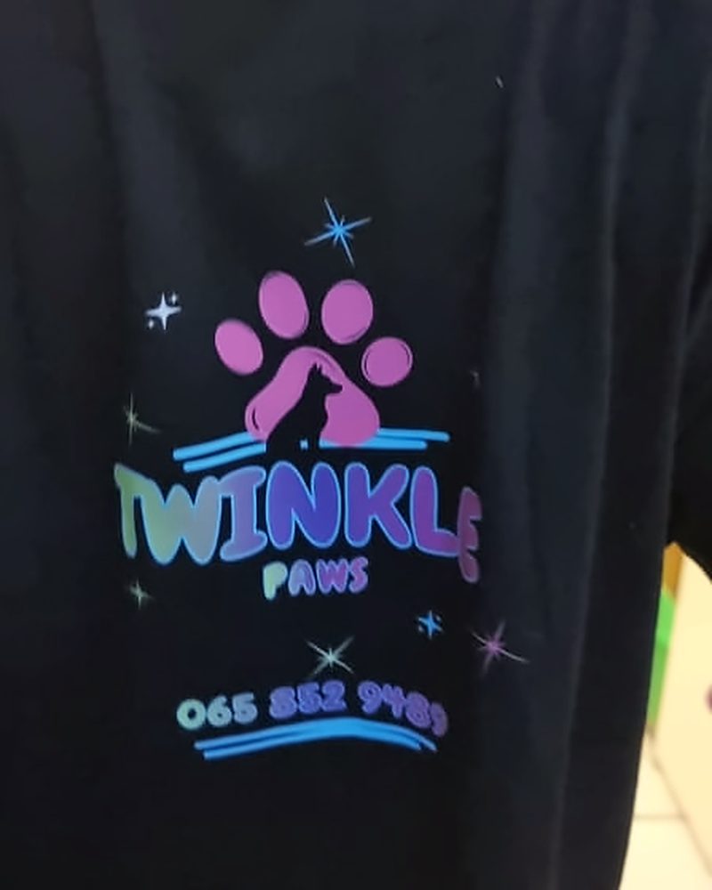Twinkle Paws β full-colour back print kids' tee